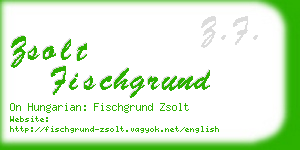 zsolt fischgrund business card